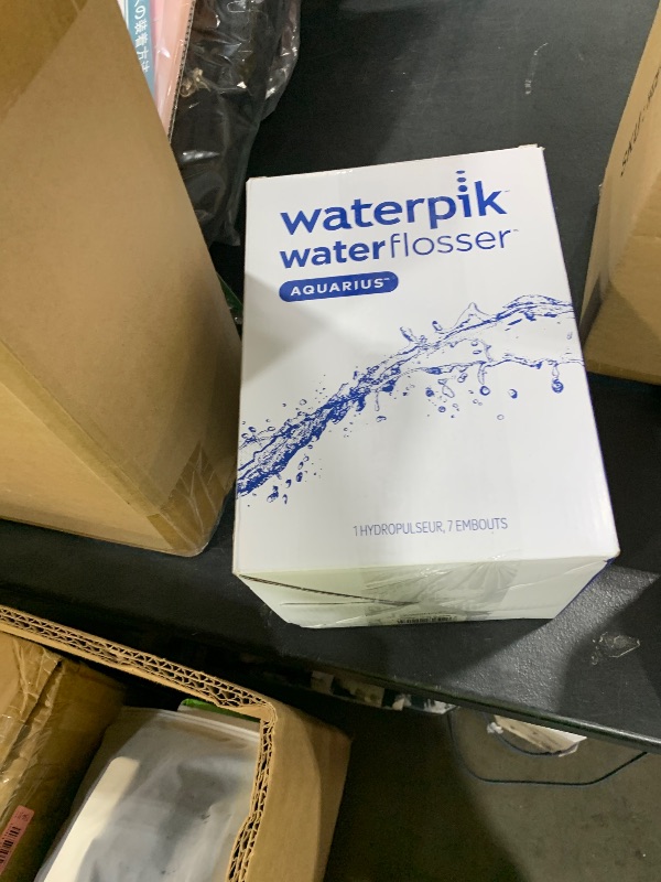Photo 1 of Waterpik Aquarius Water Flosser For Teeth Cleaning, Gums, Braces, Dental Care, Electric Power With 10 Settings, 7 Tips For Multiple Users And Needs, ADA Accepted, Black WP-662, Packaging May Vary