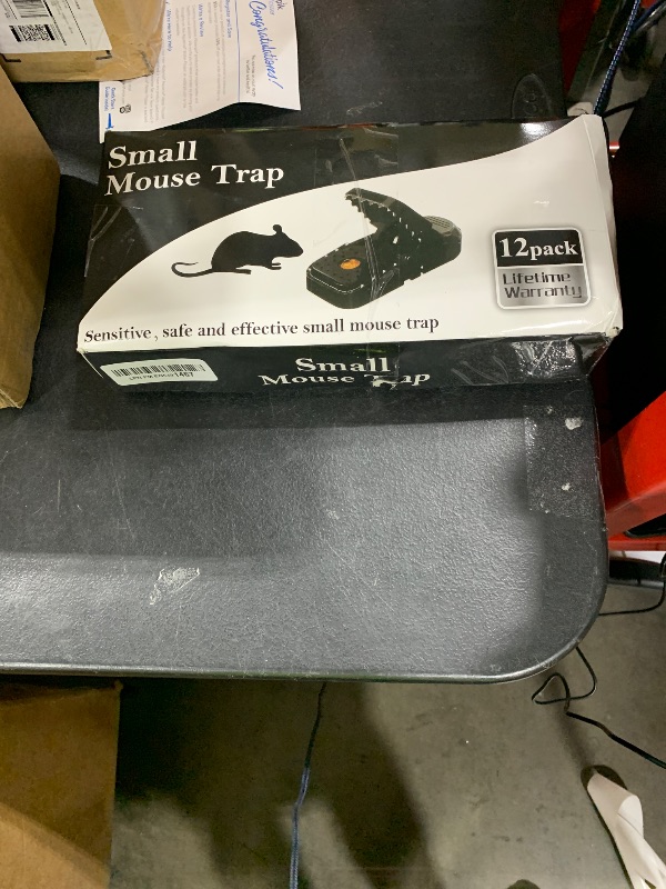 Photo 1 of VRXVR Mouse Traps 12-Pack, Indoor Outdoor Use, Small Mice Catchers for Home Indoor, Reusable Mice Trap, Quick-Set Mousetraps for House