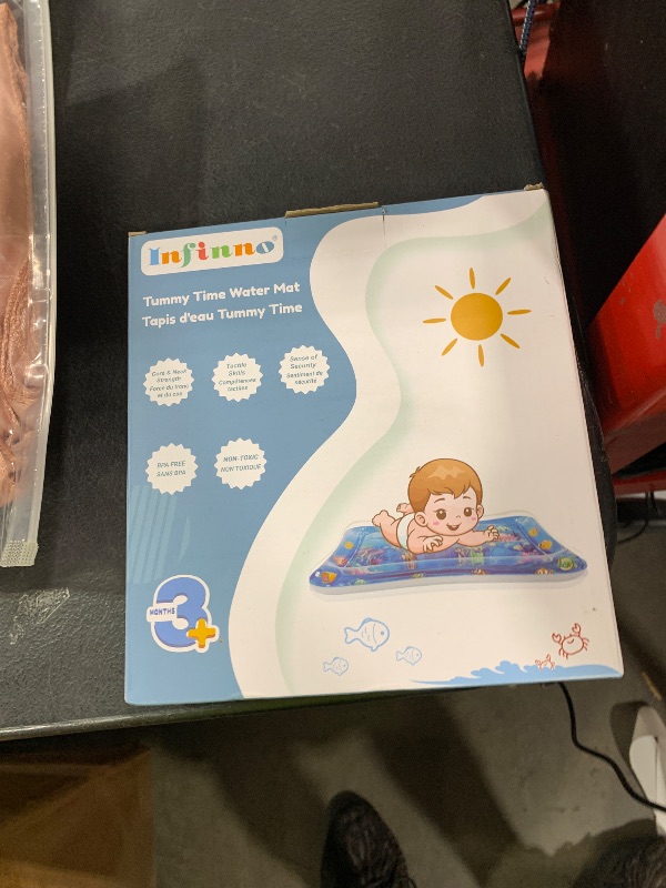 Photo 1 of Infinno Inflatable Tummy Time Mat Premium Baby Water Play Mat for Infants and Toddlers Baby Toys for 3 to 24 Months, Strengthen Your Baby's Muscles, Portable