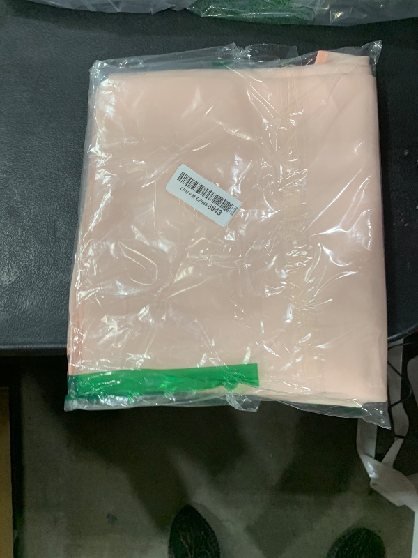 Photo 1 of BYDOLL Table Cloth Round 60 Inch Tablecloth Fits Max50 Inch Diameter Top,Pale Pink Washable Outdoor Winkle and Stain Resistant Spillproof Polyester Tablecloths for Round Tables Party Cover