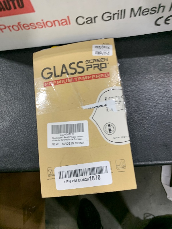 Photo 1 of Cutebe 3 Pack Privacy Screen Protector for iPhone 14 Pro Max+3 Pack Camera Lens Protector with Tempered Glass, Touch Sensitive and Case Friendly