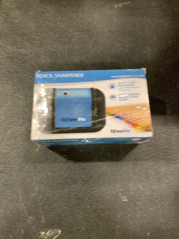Photo 1 of POWERME Battery-Operated Electric Pencil Sharpener for Kids, School, Home, Office - For No. 2 Pencils and Colored Pencils
