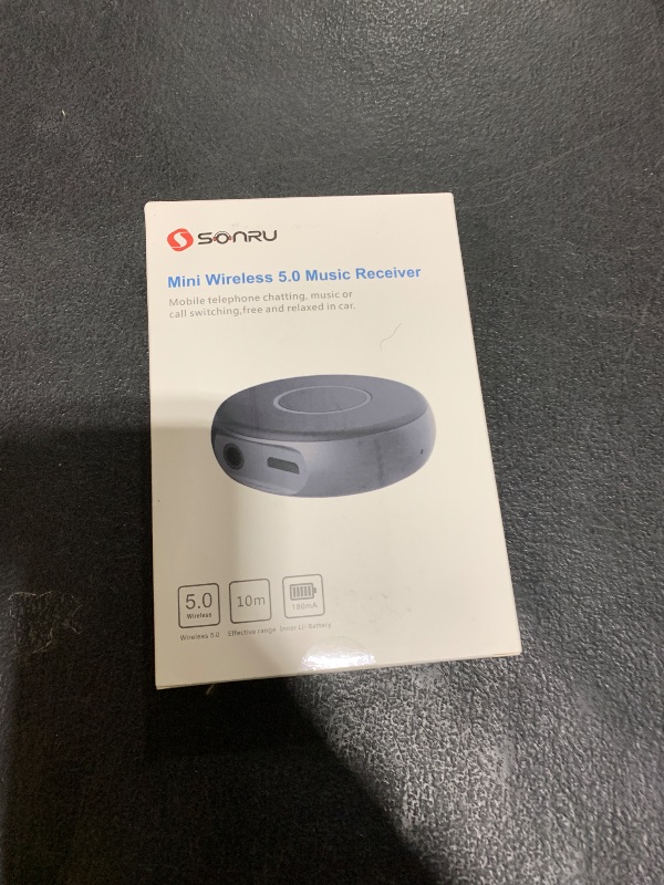 Photo 1 of SONRU Bluetooth 5.0 Aux Adapter for Car, Wireless Audio Receiver, Portable Hands-Free Kit With RCA AUX 3.5mm for Home/Car Stereo Music Streaming Sound System