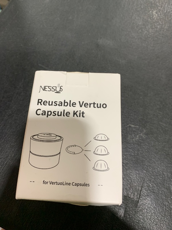 Photo 1 of Nessus Reusable Kit for Nespresso Pods Vertuo, Reuse Old Coffee Pods for Nespresso Vertuo: 100 Pcs Aluminum Foil Seal Lid, Holder, Brush, Refillable Vertuo Plus Next Capsule Machine