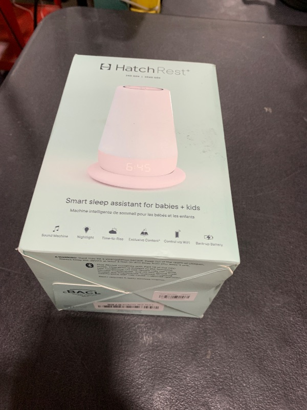 Photo 1 of Hatch Rest+ Baby & Kids Sound Machine | 2nd Gen | Child’s Night Light, Alarm Clock, Toddler Sleep Trainer, Time-to-Rise, White Noise, Bedtime Stories, Portable, Backup Battery (with Charging Base)