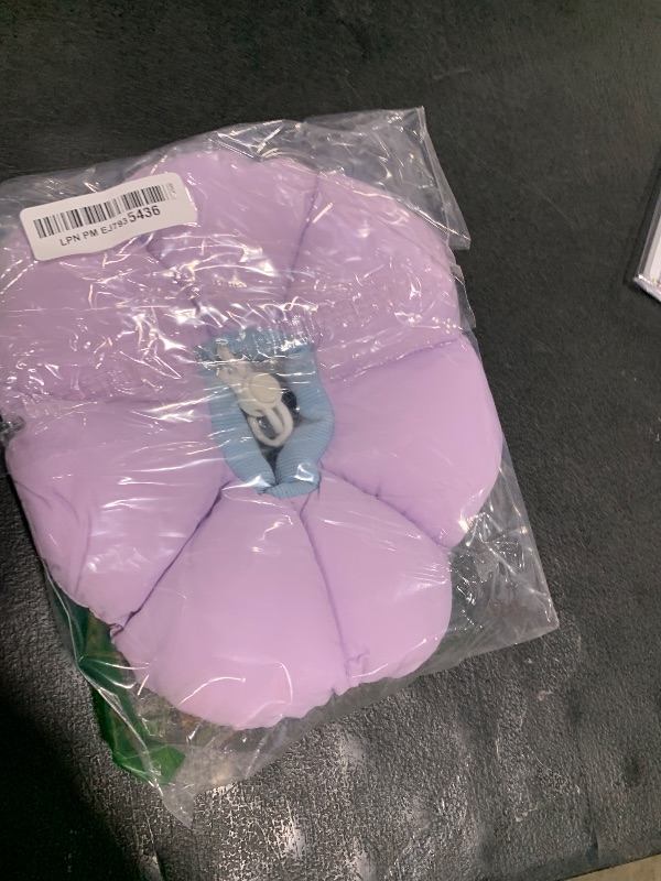 Photo 1 of Cat Cone Collar,Cute Waterproof Cat Recovery Collar,Anti-Bite Lick Wound Healing Safety Elizabethan e Collar for Cats,Purple Flower All-Season Style…