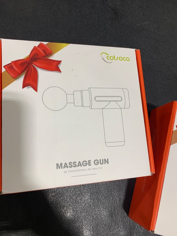 Photo 1 of cotsoco Mini Handheld Massage Gun, Deep Tissue with 6 Speeds, Cordless Muscle Massager with 4 Heads,Type-C Charging, Travel Size, Best Gifts