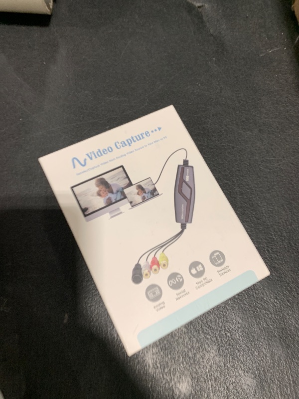 Photo 1 of VIXLW Video Capture Card USB 2.0, RCA to USB Video Capture Device, Video to Digital Converter Grabber, VHS to Digital Converter, One Touch VHS VCR Hi8 TV to DVD for Your Mac OS X or Windows 7 8 10 PC