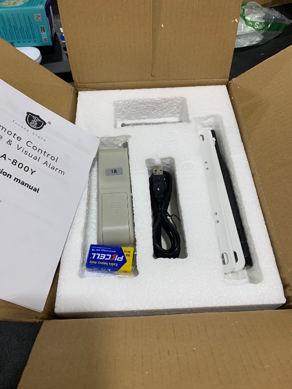 Photo 1 of YASONG SLA-800Y Wireless Remote Control Alarm Siren(2km/1.24 mi), LED Strobe Warning Light 120dB Horn Power 15W AC110V for Loss Prevetion, Warehouse, Factories