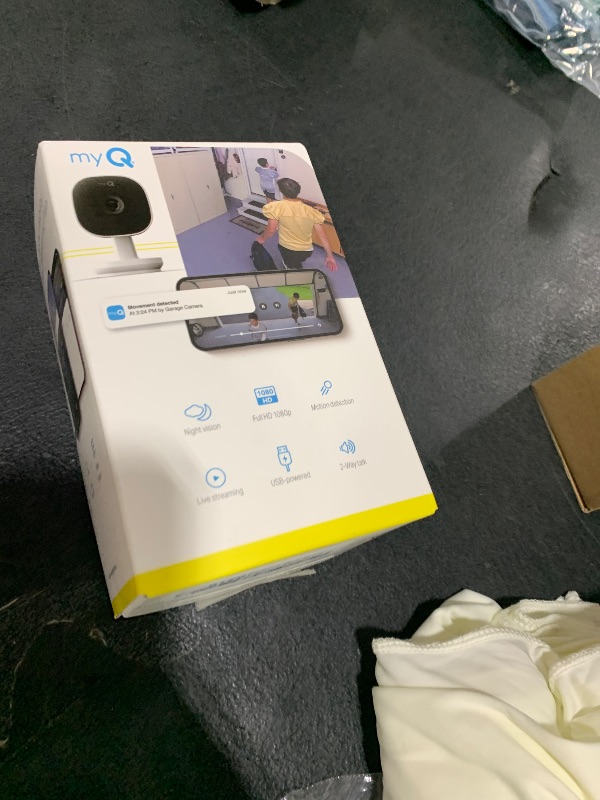 Photo 1 of myQ Smart Garage Security Camera – 1080p HD Video, Night Vision, Motion Detection, Magnetic, Wi-Fi, Two-Way Audio, Smartphone Control