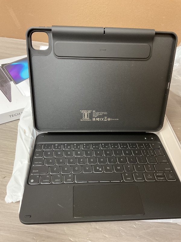 Photo 1 of ESR iPad Air 11 Inch Case with Keyboard (M3/M2, 2025/2024) & iPad Pro 11/Air 5th/4th Gen Keyboard, Easy-Set Magnetic Stand, Portrait/Raised Modes, with Removable Protective Case, Black