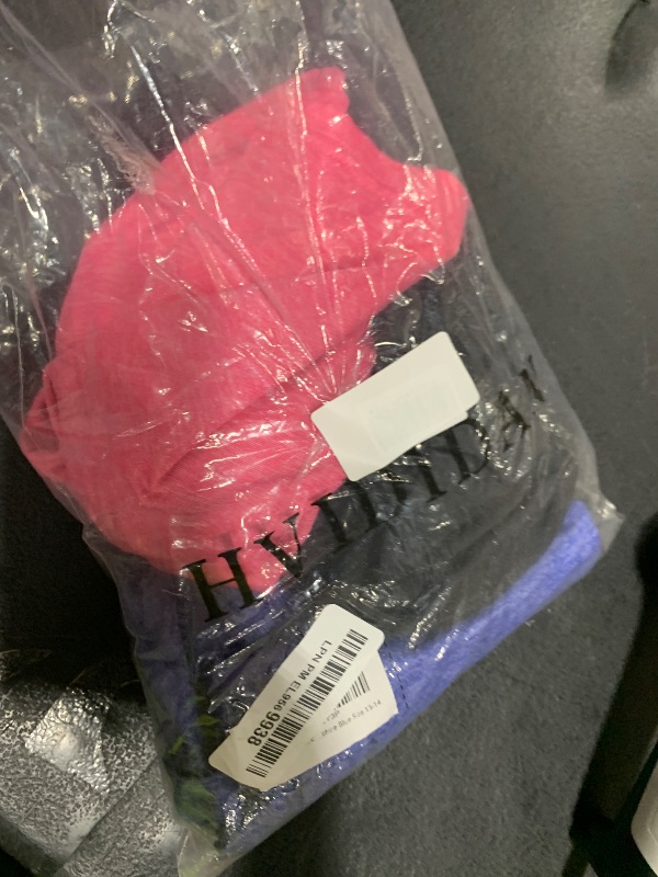 Photo 1 of Hvididan Girls Athletic Shirts Short Sleeve Quick Dry Fit Crew Neck Activewear Summer Tees Tops for Kids Teens 3 Pack Black+Rose Pink+Sapphire Blue 13-14 Years
