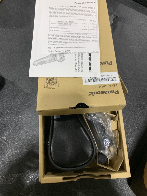 Photo 1 of Panasonic ARC5 Electric Razor for Men with Pop-up Trimmer, Wet Dry 5-Blade Electric Shaver with Intelligent Shave Sensor and 16D Flexible Pivoting Head - ES-ALV6HA (Navy)