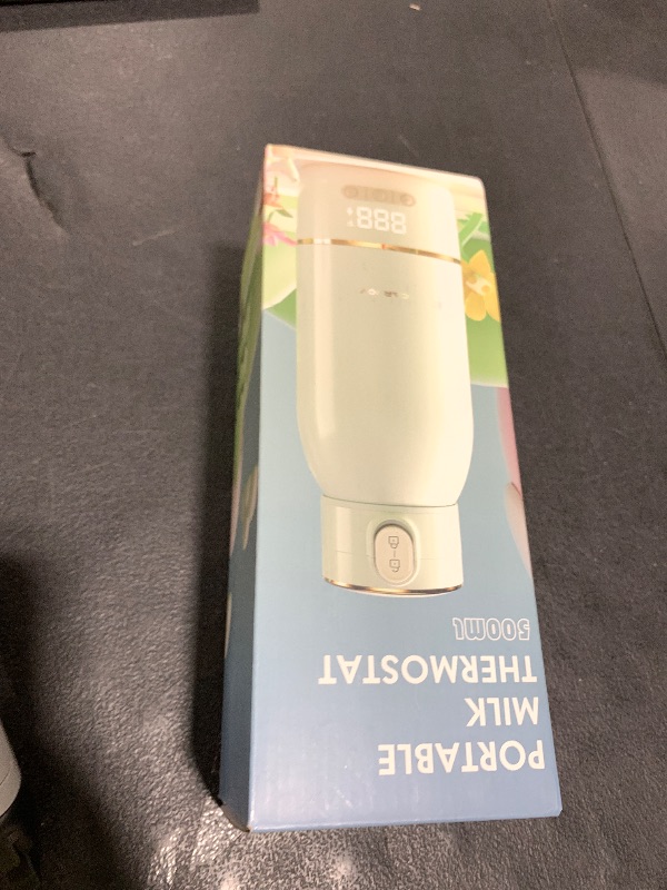 Photo 1 of Cordless Portable Bottle Warmer, 17oz Big Capacity Travel Warmer for Breastmilk and Baby Formula, Fast Heating Milk Warmer for Baby with 2Hours Super Fast Charging,149? Pasteurization Function