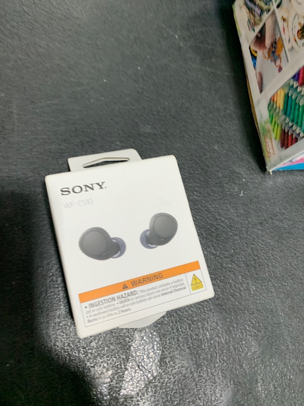 Photo 1 of Sony WF-C510 Truly Wireless in-Ear Bluetooth Earbud Headphones with up to 22-Hour Battery, Multipoint-Connection, Mic and IPX4 Water Resistance, Black- New
