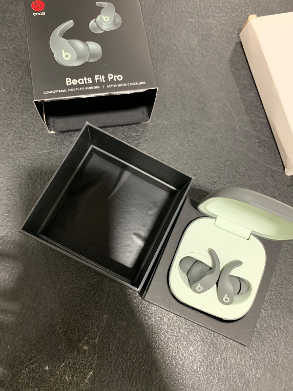 Photo 1 of Beats by Dr. Dre Fit Pro True Wireless Noise Cancelling in-Ear Headphones - Sage Gray (Renewed Premium)