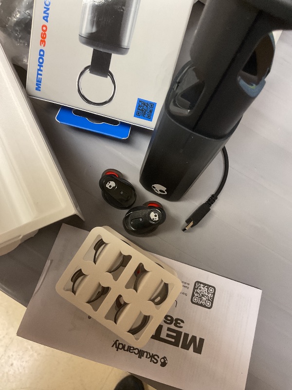 Photo 1 of Skullcandy Method 360 ANC Wireless Earbuds, Sound by Bose, Bluetooth Headphones, Premium Noise Cancelling, Up to 40 Hrs Battery, Sweat and Water Resistant, Microphone for iPhone Android - True Black