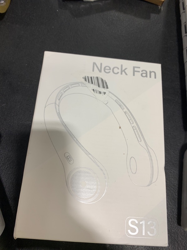 Photo 1 of Neck Fan, Personal Fan with LED Display, USB-C Rechargeable, 5200mAh-Battery, 3-Speed Adjustment & Whisper-Quiet Operation, Perfect for Home, Travel, Sports