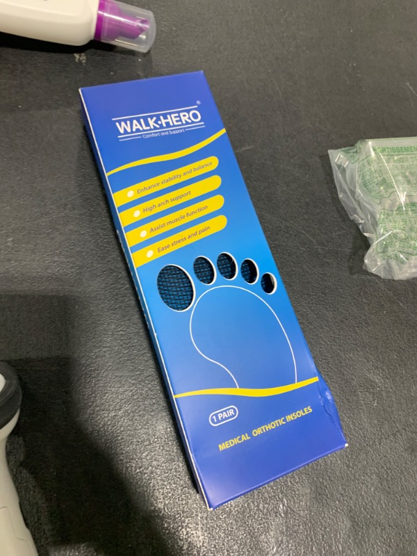 Photo 1 of Plantar Fasciitis Insoles for Men Women - Orthotics Inserts, Shoe Insoles Arch Support Flat Feet Inserts Work Boot Insoles for Standing All Day (Mens 10-10 1/2 | Womens 12-12 1/2)