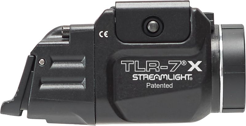 Photo 1 of Streamlight 69424 TLR-7 X 500-Lumen Compact Tactical Weapon Light, Includes High, Low Paddle Switches and Key Kit, Black