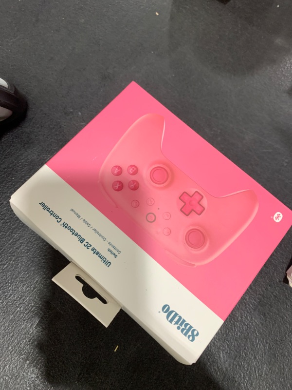 Photo 1 of 8BitDo Ultimate 2C Bluetooth Controller for Switch/Switch 2, Wireless Controller with 6-Axis Motion Control, Rumble Vibration, Refined D-Pad and Bumpers, and Hall Effect Joysticks (Pink)