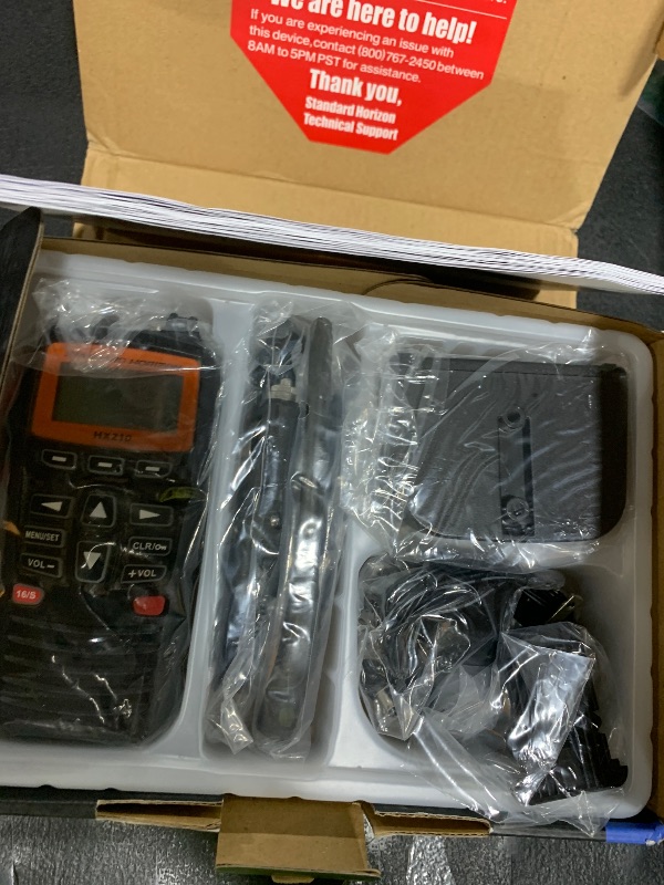Photo 1 of Standard Horizon HX210 Handheld VHF Radio,black