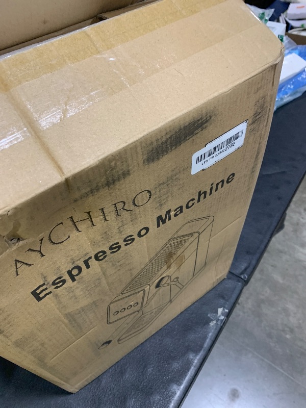 Photo 1 of Ollygrin Espresso Machine,20 Bar Semi-Automatic Espresso Maker with Milk Frother,Compact Stainless Steel Coffee Machine with 40oz Removable Water Tank for Cappuccino,Latte, Americano,Sliver for Home