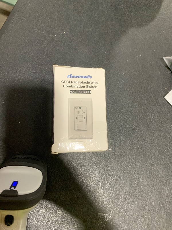 Photo 1 of DEWENWILS 20A GFCI Switch Outlet Combo, Tamper-Resistant GFCI Electrical Outlet, 20 Amp GFCI Outlet, Weather Resistant Ground Fault Circuit Interrupter, Self-Test with LED Indicator, ETL Listed, White