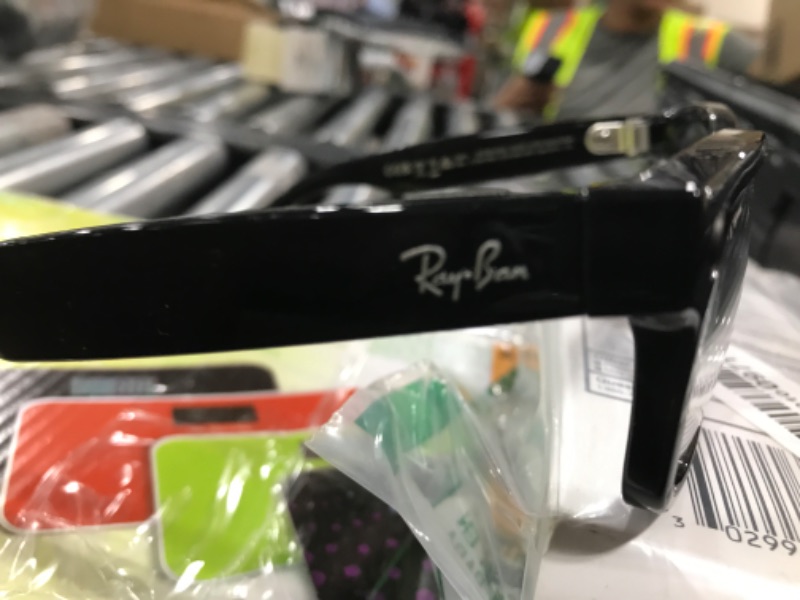 Photo 1 of Meta Wayfarer Square Sunglasses, Shiny Black/Clear, Regular