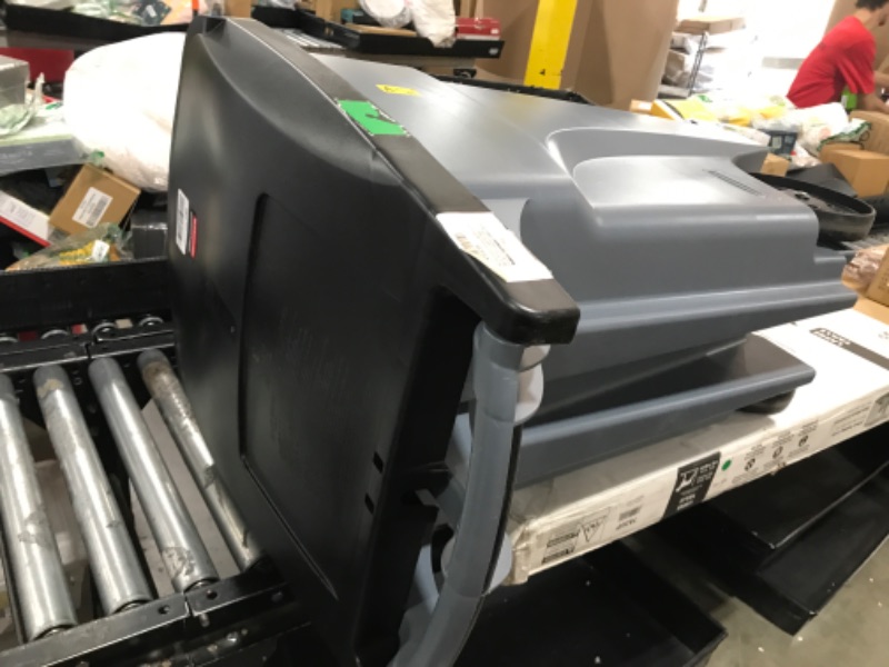 Photo 1 of Rubbermaid Commercial Products Brute Rollout Trash/Garbage Can/Bin with Wheels, 32 GAL, Gray, for Restaurants/Hospitals/Offices/Back of House/Warehouses/Home