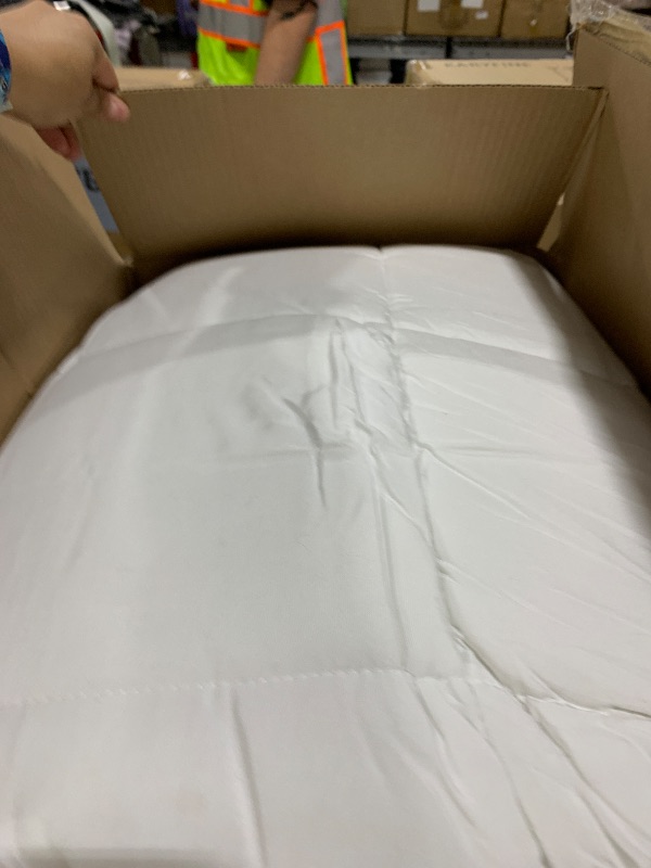 Photo 1 of Mattress Topper Viscose Derived from Bamb00,1000 GSM Extra Thick Pillow Top with Breathable Air Mesh Sides,Cooling Mattress Pad Cover for Back Pain 4 Anchor Elastic Bands, 60x80 Inch