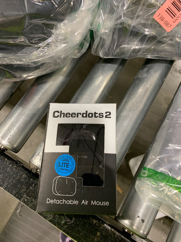 Photo 1 of Cheerdots2 Bluetooth Detachable Air Mouse Touchpad Mouse with Voice Recording, Presentation Clicker Wireless Presenter Presentation Remote with Laser Pointer for Mac, Windows (Recording, Black)