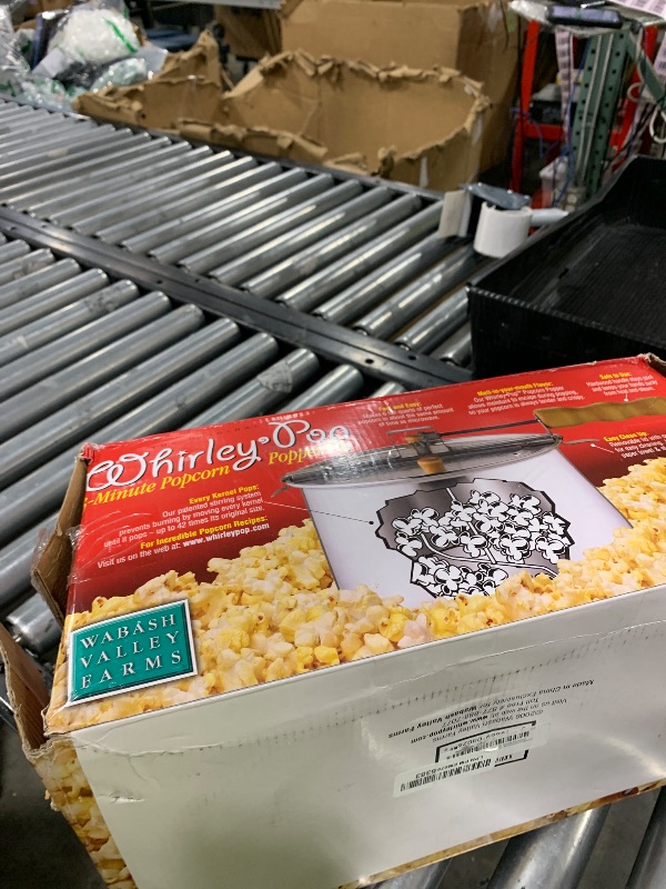 Photo 1 of Original Whirley Pop Popcorn Maker - 6 Quart Stovetop Popcorn Popper With Five Popping Kits, Aluminum Popcorn Pot With Metal Gears, Wabash Valley Farms Stove Top Popcorn Maker, Popcorn Pan (Silver)