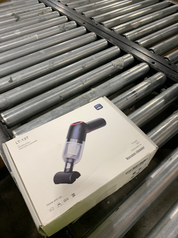 Photo 1 of SUNCANDXY Handheld Vacuum Cleaner Cordless: Mini Rechargeable Hand Vacuum with Strong Suction, Portable Small Car Vacuum for Carpet Car - White