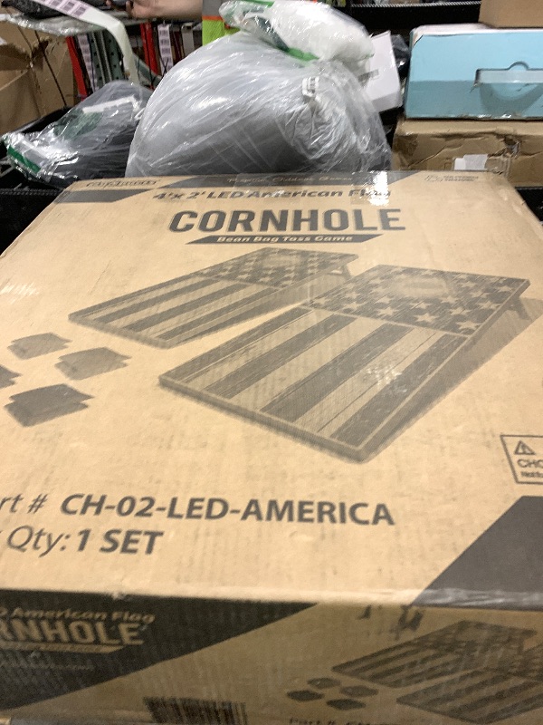 Photo 1 of GoSports Classic Regulation Size Cornhole Set - Includes 8 Bean Bags & Rules