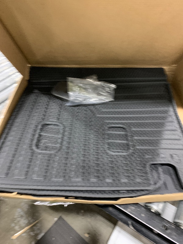 Photo 1 of Mixsuper Liner Custom Cargo Liner for 2016-2022 Honda Pilot, Trunk and Backrest Mat for Pilot Accessories All Weather Anti-Slip Rear Trunk Liner Cargo Mat Black