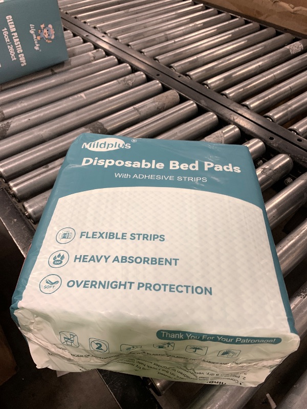 Photo 1 of MILDPLUS Bed Pads with Adhesive Strips 30'' X 36'' Disposable Underpads Extra Large Thicker Incontinence Pads for Unisex Adult, Senior, Kids and Pet (30 Count)