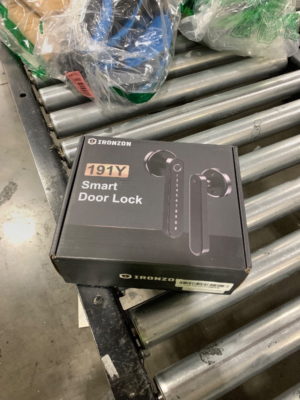 Photo 1 of IRONZON Fingerprint Door Lock with Handle Smart Door Lock with Keypad for Home Hotel Office Apartment Bedroom