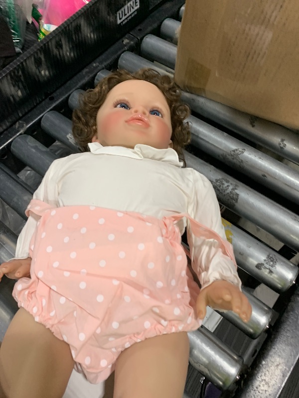 Photo 1 of ROSHUAN Big Size Reborn Baby Dolls Girl Vinyl 26 inch Reborn Toddler Dolls Real Looking Baby Dolls Lifelike Baby Dolls Realistic Baby Dolls Girl Toddler Reborn Doll for Boys Girls Aged 3+