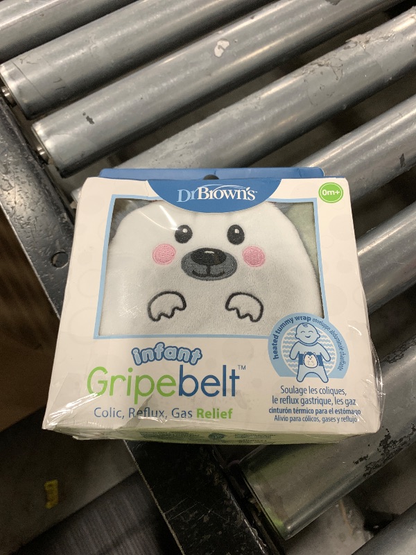 Photo 1 of Dr. Brown's Infant Gripebelt Heated Belly Band, Soothe Baby's Tummy with Gentle Warmth and Compression, Hedgehog, 0m+