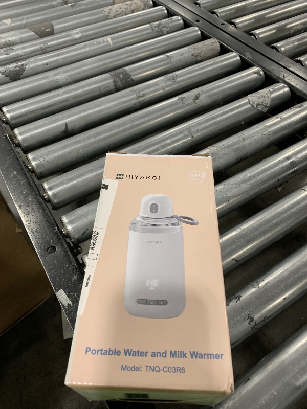 Photo 1 of Portable Water and Milk Warmer, HIYAKOI Bottle Warmer On The Go Fast Heating for Baby Formula Breastmilk Cordless, Baby-Safe Tritan Material, 6 Hour Keep Warm, 9oz