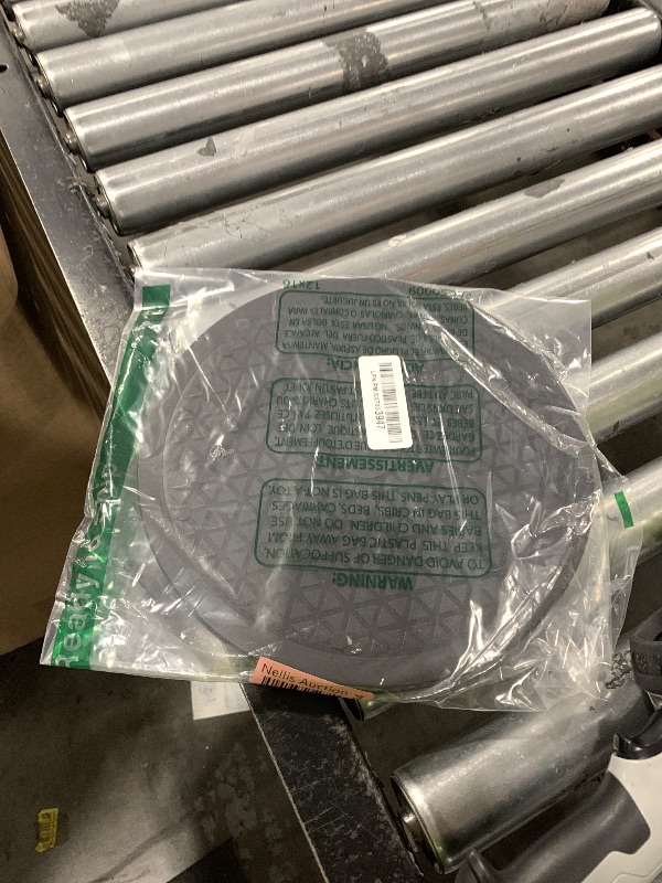 Photo 1 of 10 Inch Lazy Susan Turntable Organizer, Non Skid Large Lazy Susan Turntable for Cabinet, Computer or Laptop, Plastic Turn Table, Black, 1 PC - by RamPro