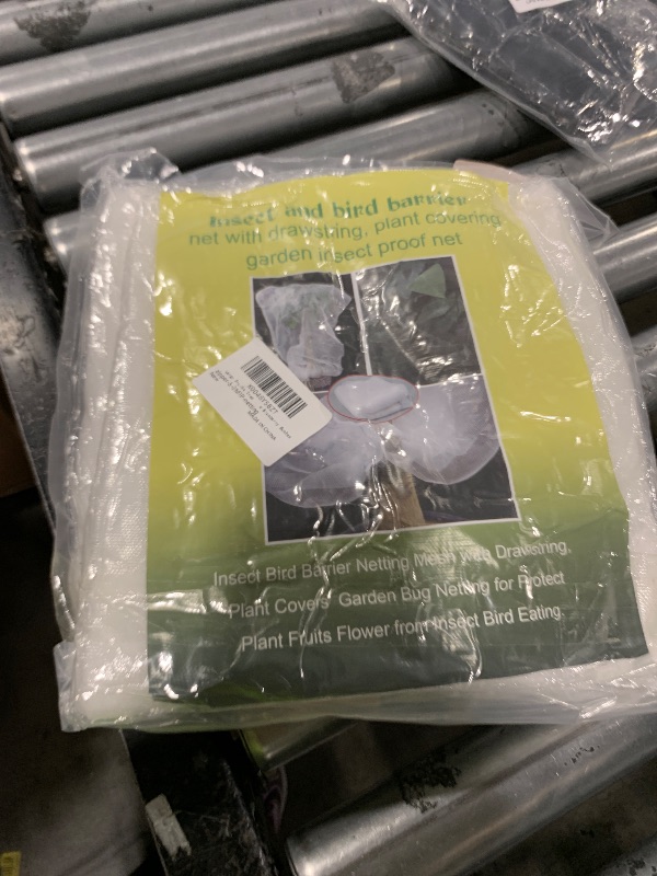 Photo 1 of 10 X 10 Ft Large Fruits Tree Netting Cover with Zipper and Drawstring, Insect Bird Barrier Netting for Garden Protection, Garden Plant Mesh Netting Cover for Cherry Apple Peach Tree Blueberry Bushes