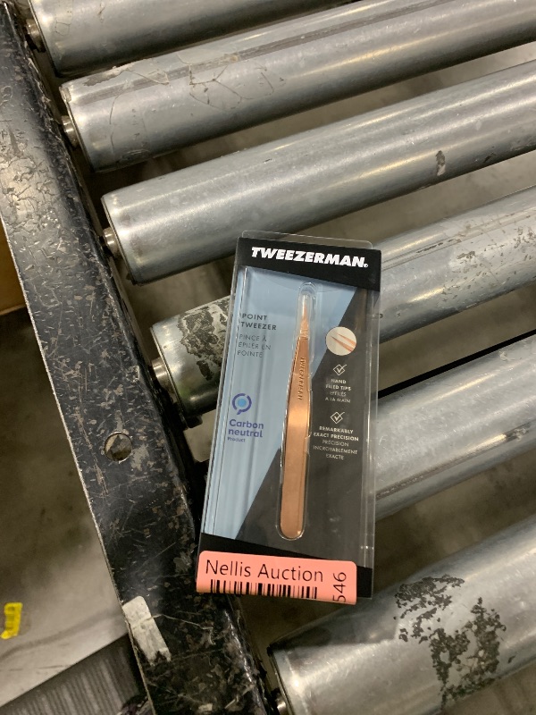 Photo 1 of Tweezerman Stainless Steel Point Tweezer - Eyebrow Precision Tweezers, Facial and Ingrown Hair Removal (Rose Gold)