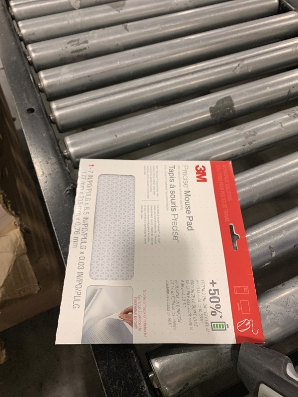 Photo 1 of 3M Precise Mouse Pad with Repositionable Adhesive Backing, Battery Saving Design, 8.5 in x 7 in