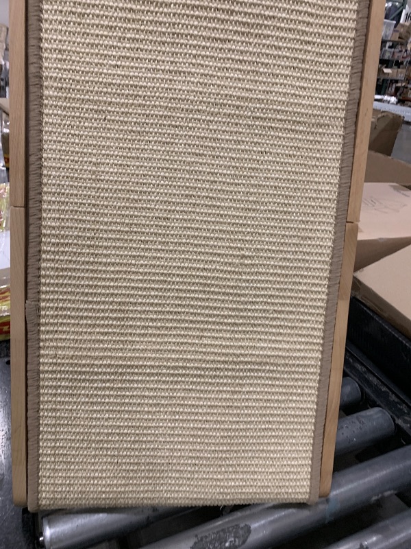 Photo 1 of CHEERHOME PETS Sisal Cat Scratcher Ramp for Indoor Cats, 24.8" L Shape Scratching Post Climbing Vertical Cat Scratch Pad, Solid Wooden Cat Furniture(Medium)