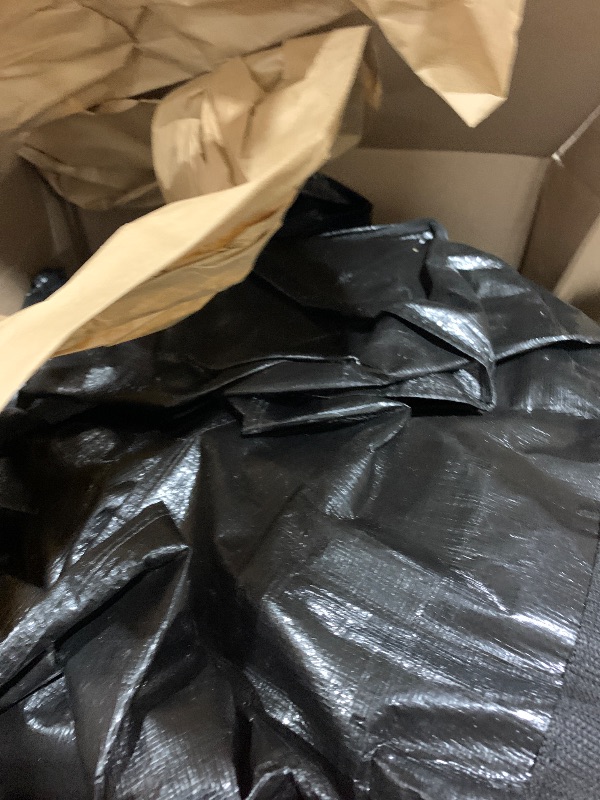 Photo 1 of TAILI Extra Large Moving Bags, 8 Pack Black Heavy Duty Totes For Storage with Visible Window, Wrap Around Handles, Storage Bags for Space Saving, Alternative to Moving Boxes