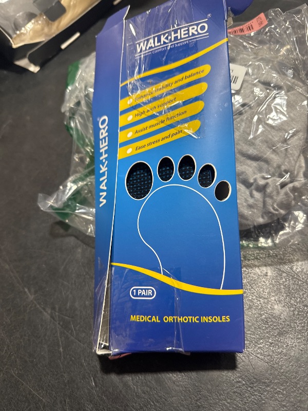 Photo 1 of Inserts Relieve Plantar Fasciitis - Flat Feet Insoles Arch Supports, Orthotic Insoles for Foot Pain Arch Pain Reduce Muscle Fatigue Absorb Shock (Mens 5-5 1/2 | Womens 7-7 1/2)