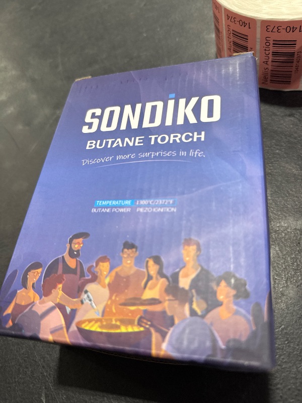 Photo 1 of Sondiko Butane Torch with Fuel Gauge S907, Refillable Soldering Torch with Adjustable Flame for Welding, Resin Art, Industrial(Butane Gas Not Included)