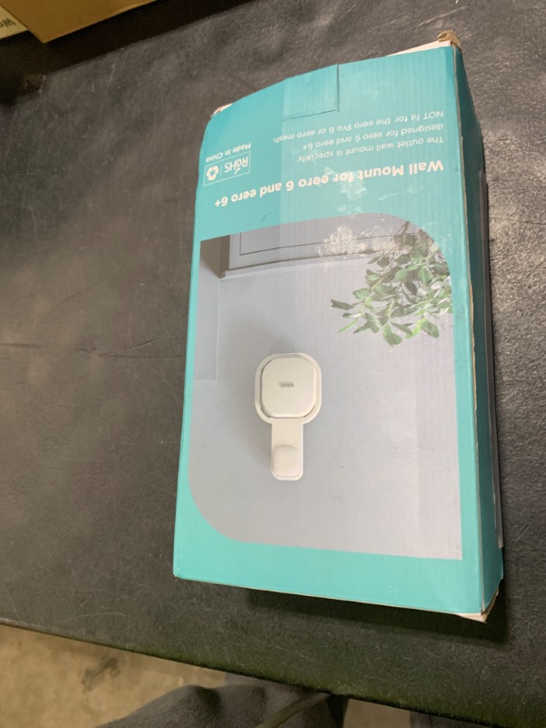 Photo 1 of DG-Direct Wall Mount Holder for eero 6 and eero 6+ Router Mesh Wi-Fi System, No Messy Wires, The Outlet Wall Mount Holder for eero 6 Plus, Stand Bracket for eero 6 Extender Space Saving White